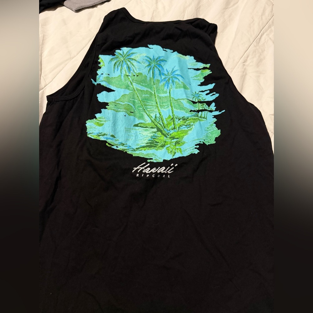 Rip Curl Black Standard Fit Tank Top
